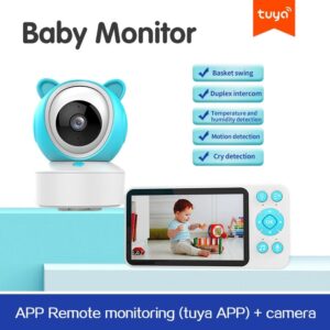 Tuya Smart WiFi Baby Monitor with 5" Display