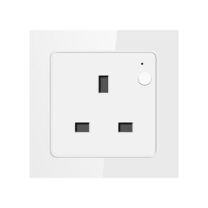 Tuya Smart WiFi UK Wall Socket with Energy Monitoring - 16A Smart Life Power Outlet
