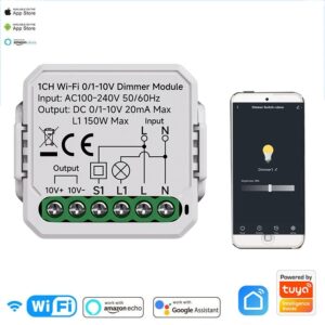 Tuya Smart 0/1-10V Dimmer Module - WiFi & Zigbee 3.0 LED Controller